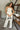 Grace Oatmeal Flare Strapless Top- full body view