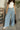 Presley Washed Denim Wide Leg Pants- front view