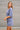 Charlie Dusty Indigo Short Sleeve Romper- side back view