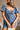 Patricia Washed Denim Puff Sleeve Romper - close front view