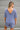 Charlie Dusty Indigo Short Sleeve Romper- back view
