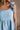 Breana Denim Ruffle Romper - close up upper front