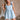 Breana Denim Ruffle Romper - front view