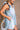 Breana Denim Ruffle Romper - side view