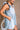 Breana Denim Ruffle Romper - side view