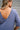 Charlie Dusty Indigo Short Sleeve Romper- close up top back view