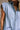 Denver Light Denim Ruffle Button-Up Mini Dress- close up top view