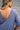 Charlie Dusty Indigo Short Sleeve Romper- close up top back view