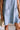 Denver Light Denim Ruffle Button-Up Mini Dress- close up hem view