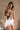 Lara Cream Lace Tiered Mini Skirt- front view
