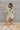 Charlie Sage Green Short Sleeve Romper- full body view