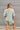 Charlie Sage Green Short Sleeve Romper- back view