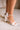 Morgan White Pearl & Rhinestone Bow Ankle Heel- close up right side view