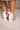 Morgan White Pearl & Rhinestone Bow Ankle Heel- close up back view