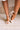 Morgan White Pearl & Rhinestone Bow Ankle Heel- front view
