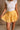 Leighton Yellow & White Gingham Flare Skirt- frontal top view