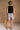 Shiloh Black & White Stripe Shorts- full body back view