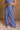 Blair Periwinkle Blue Linen Wide Leg Pants- front view