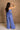 Blair Periwinkle Blue Linen Wide Leg Pants- full body back view
