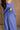 Blair Periwinkle Blue Linen Wide Leg Pants- close up back view