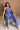 Blair Periwinkle Blue Linen Wide Leg Pants- full body view