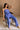 Blair Periwinkle Blue Linen Wide Leg Pants- full body front view