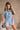 Brooklyn Washed Denim Short Sleeve Romper- front view
