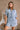 Brooklyn Washed Denim Short Sleeve Romper- top view