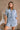 Brooklyn Washed Denim Short Sleeve Romper- top view