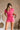 Victoria Pink Washed Denim Romper- front view