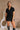 Nova Black Short Sleeve Belted Romper- front top view