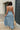 Mabel Blue Chambray Halter Maxi Dress - full body back view