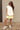 Izzy Off White Sleeveless Hoodie - full body front view 