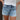 Just USA: Dani Western Pocket Denim Shorts - front view