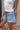 Just USA: Dani Western Pocket Denim Shorts - frontal side view