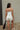 Tess White Button-Up Scalloped Tank - full body back view