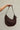 Jasmine Brown Straw & Leather Purse - front view