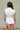 Aubrey White Zip Front Tank Top - back view