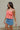 Alice Coral Ruffle Cropped Tank - frontal side view