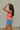 Alice Coral Ruffle Cropped Tank- side view