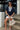 Victoria Navy & White V-Neckline Top- full front view