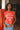 Loves Jesus & America Red Graphic Tank  - close front view