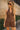 Penny Brown Linen Halter Top - front view