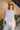 Camden Blue Denim Scalloped Top - front view