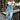 Lena Light Denim Barrel Leg Overalls- full body view