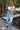Lena Light Denim Barrel Leg Overalls- full body view