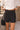 Roxanne Black & White Polka Dot Shorts - closeup front 