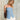 Allie Strapless Denim Top - front view