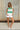 Becca Ivory & Green Striped Knit Top - full body front view