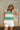 Becca Ivory & Green Striped Knit Top - front